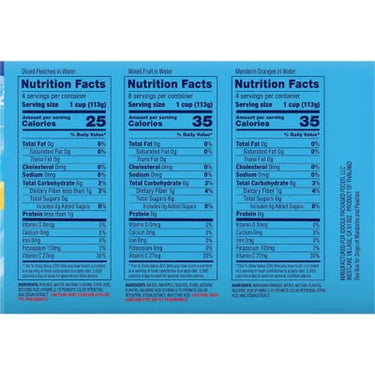 Dole No Sugar Added Mixed Fruit Variety Pack, 4 Oz., 16 Pk.